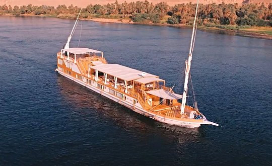Sail down the Nile for a few nights in your own private Dahabiya sailboat…. traveling like the Pharaohs