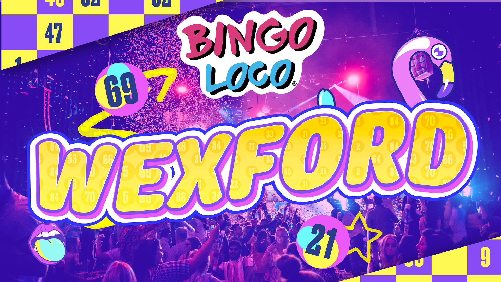 artwork for bingo loco show in wexford