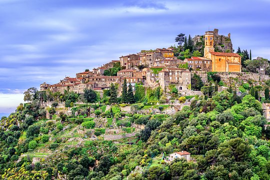 Visit the picture perfect medieval village of Eze perched high up in the hills