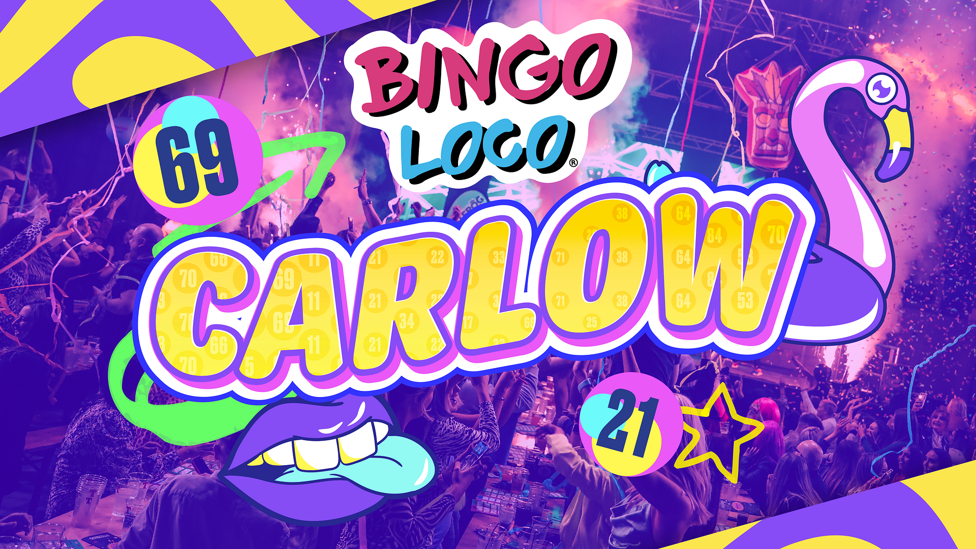 artwork for bingo loco show in carlow