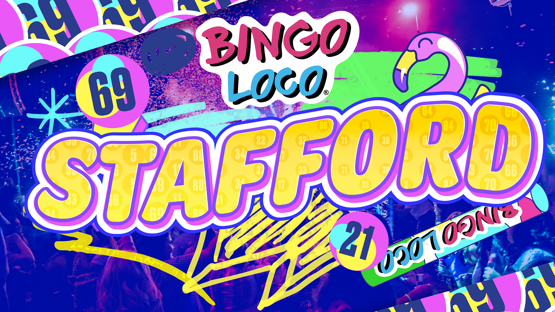 artwork for bingo loco show in plymouth