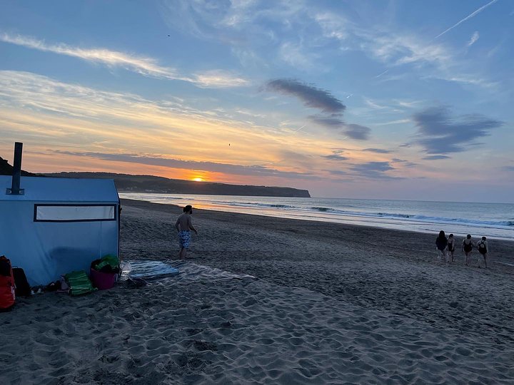 saunaatthebeachsunset
