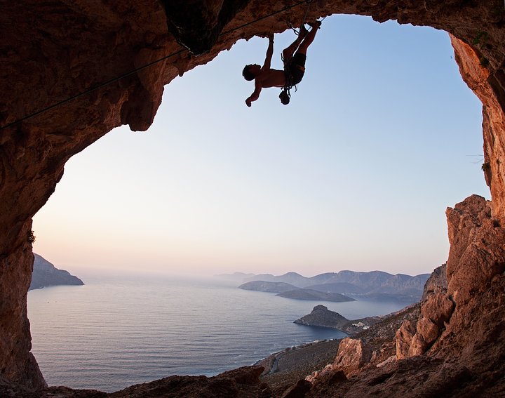 silhouetteofarockclimberatsunsetkalymnosi20220202050526utc