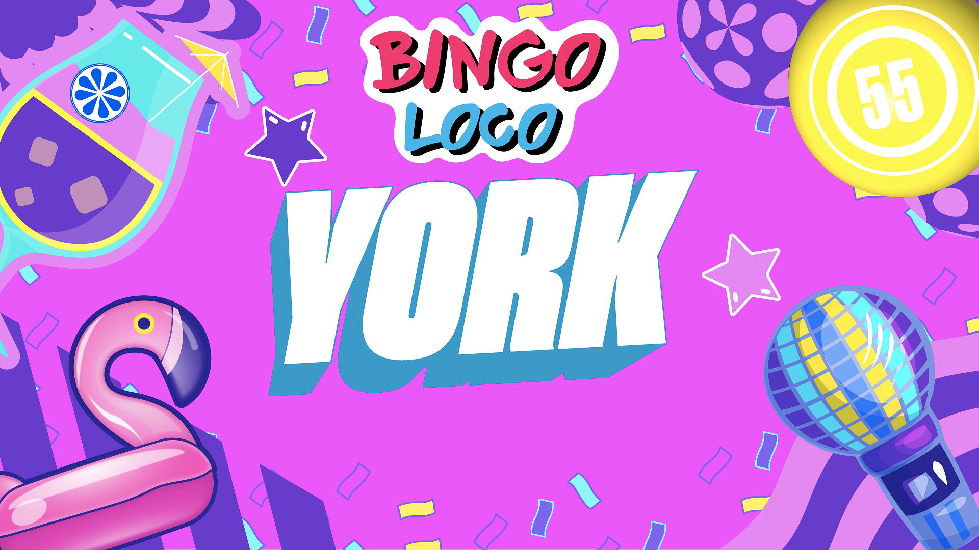 artwork for bingo loco show in york