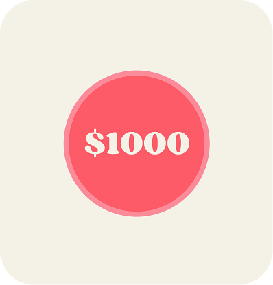 $1000 gift voucher 
