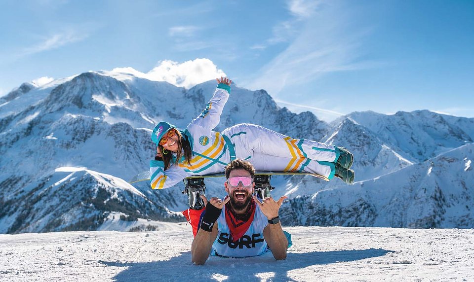 Ski Yoga Spritz Chamonix ski trip
