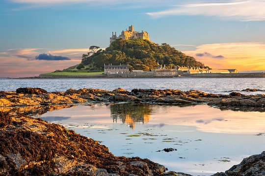 Discover an island and castle that can only be reached at low tide