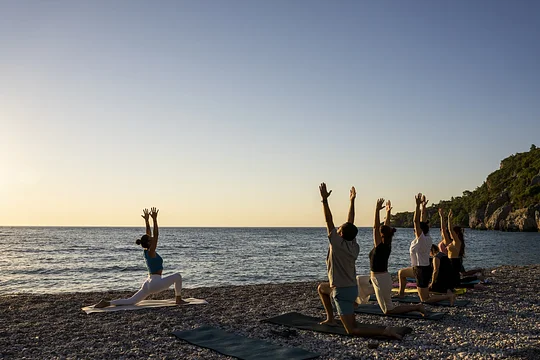 Enjoy morning yoga and meditation sessions on secluded beaches with private instructor