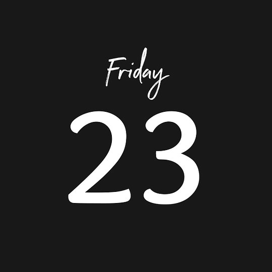 FRIDAY 23/05/2025