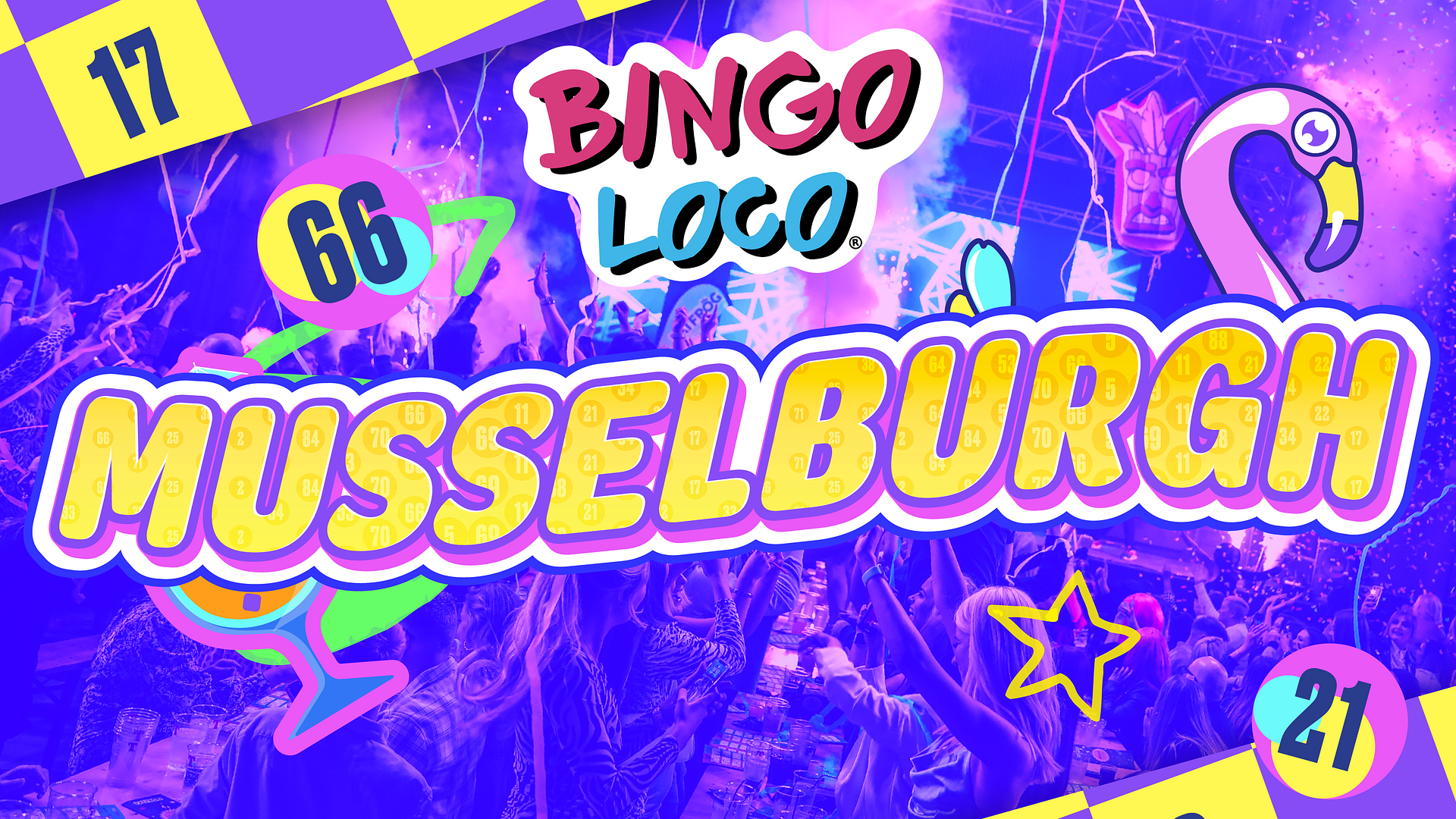 artwork for bingo loco show in musselburgh
