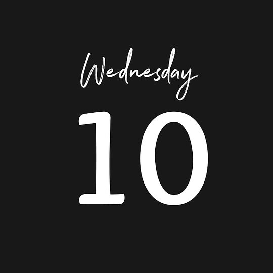 WEDNESDAY 10/09/2025
