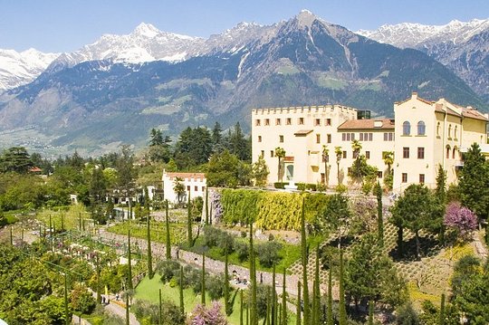 Visit the botanical gardens at Trauttmansdorff Castle