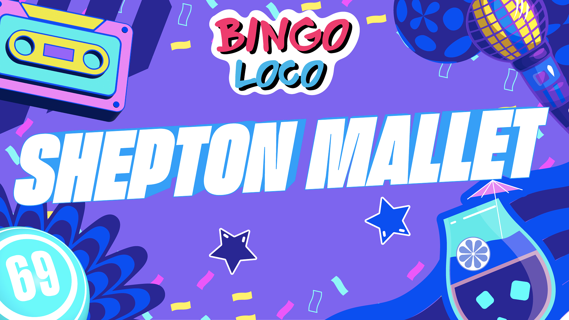 artwork for bingo loco show in shepton mallet