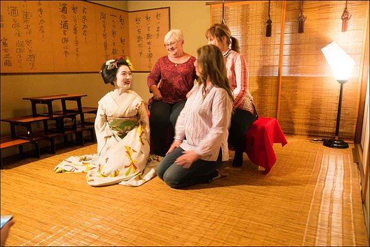 Evening meal with a Geisha – great insight into a mysterios Japanese culture