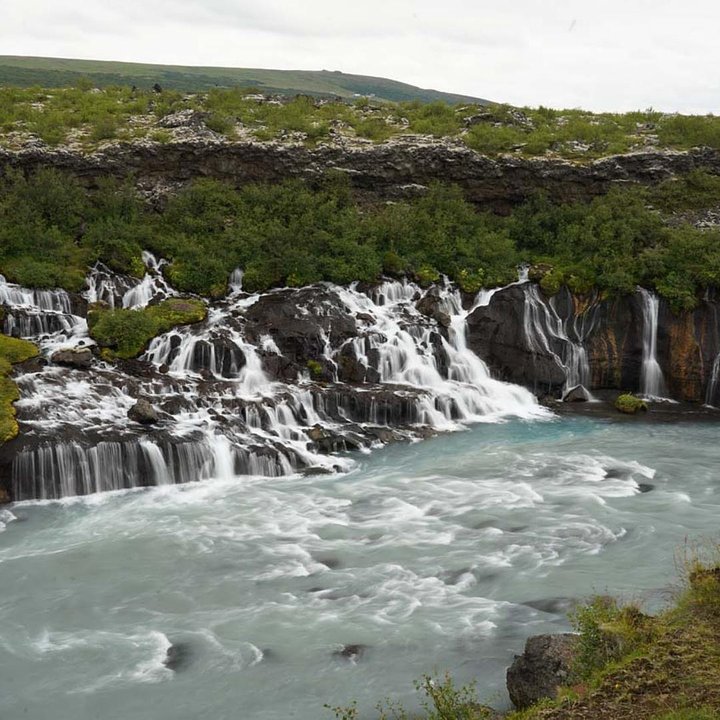 IcelandHraunfossarandBarnafossWaterfalls