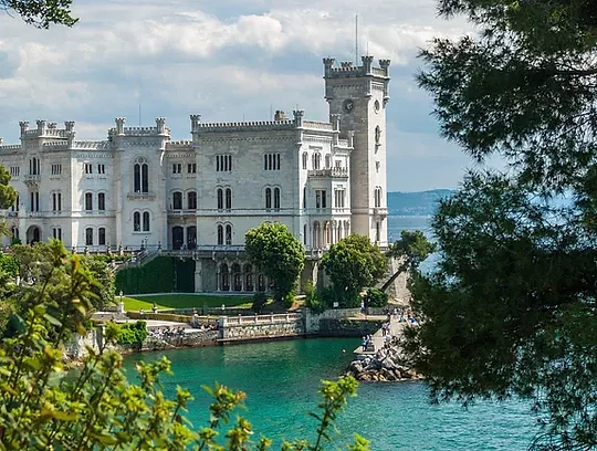 Visit the romantic, historic Miramare Castle in Italy