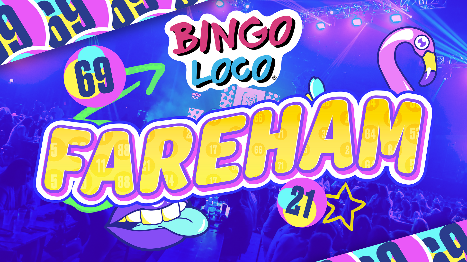 artwork for bingo loco show in chelmsford