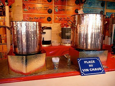 Sipping on vin chaud (hot mulled wine) in the Christmas markets