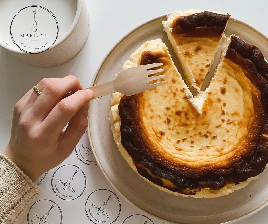 LA MARITXU CHEESECAKE “best Basque cheesecake London” “Basque cheesecake London” “Basque cheesecake London at summer food festival” “Basque cheesecake London at savour food festival” “la marixtu cheesecake London”