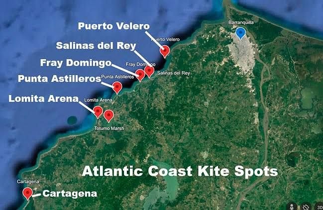 Kitesurfing and Carnaval in Columbia
