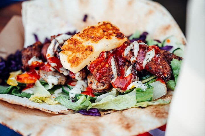 Street food at Bournemouth 7s Festival in Dorset