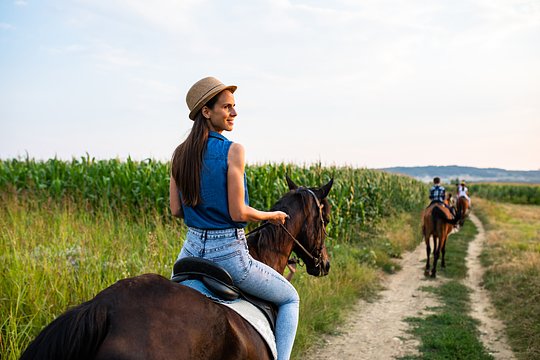 Ride Criollo and quarter horses on the exclusive Estancia ranch trails