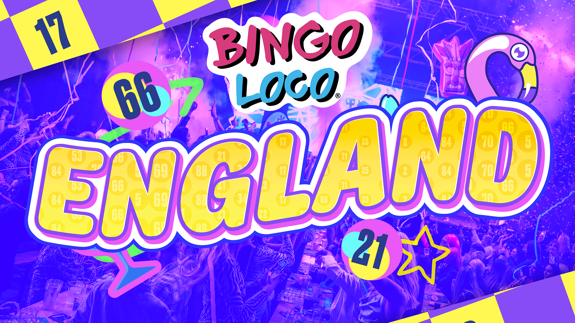 artwork for bingo loco show in england