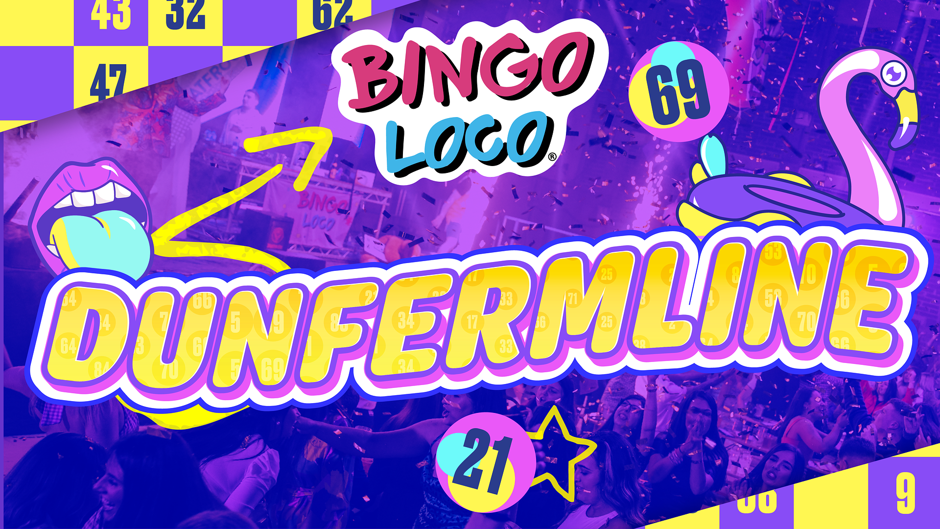 artwork for bingo loco show in dunfermline
