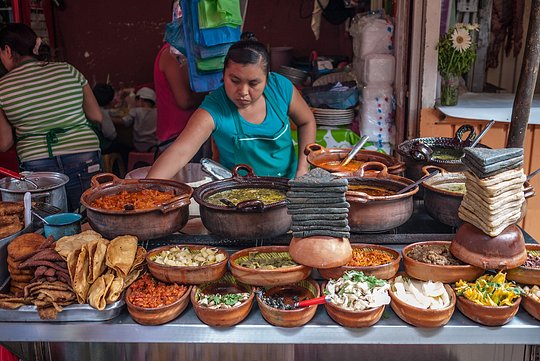 Experience an authentic Mexican market 