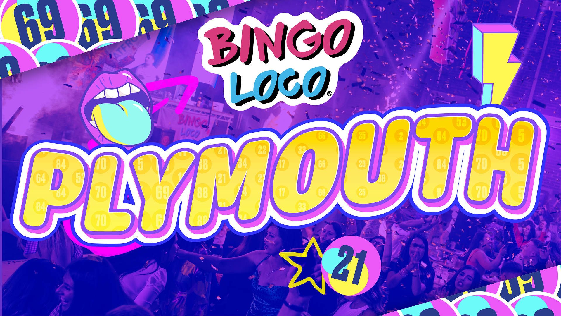 artwork for bingo loco show in plymouth