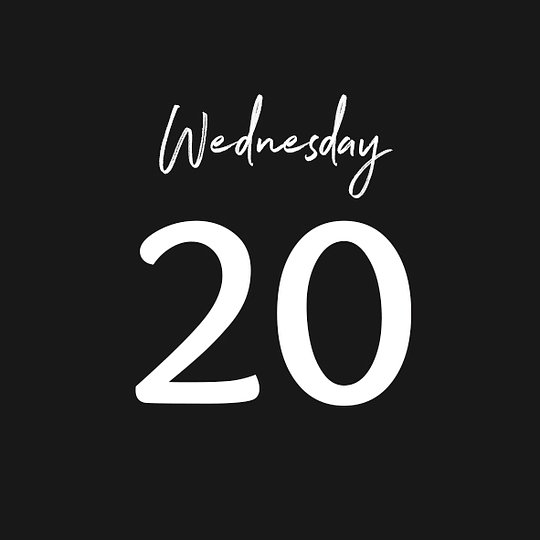 WEDNESDAY 20/08/2025