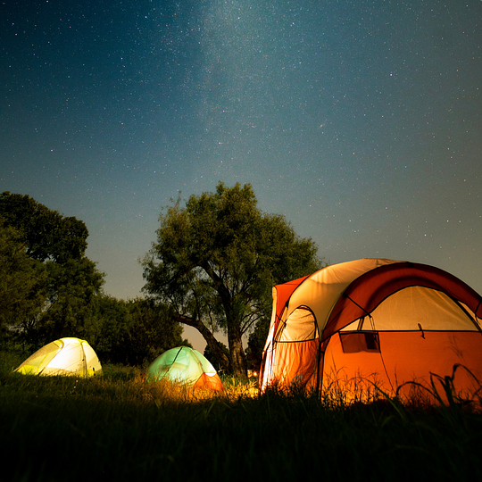 Campsite in the wilderness