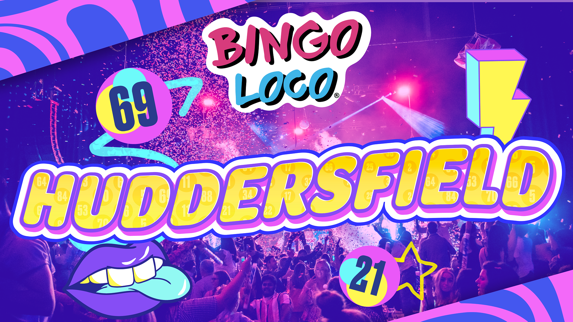 artwork for bingo loco show in Huddersfield