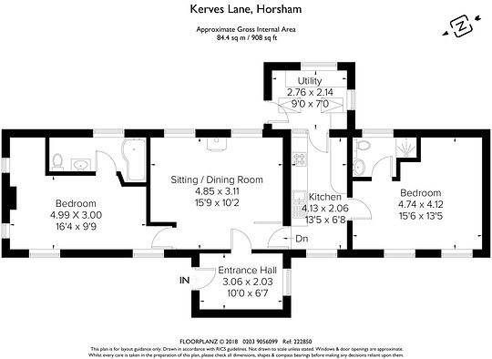 Walnut Cottage - floorplan