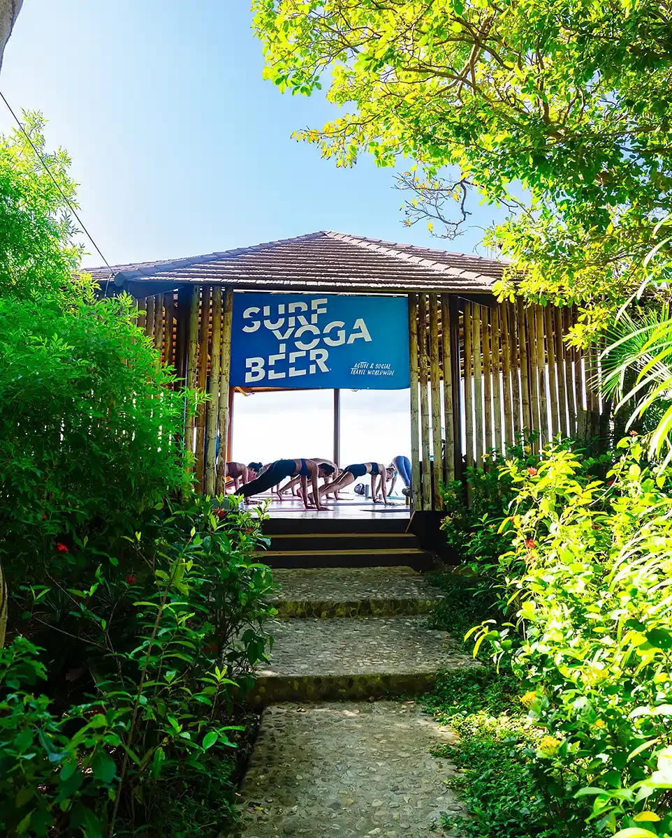 The yoga pavilion at Villas Playa Maderas