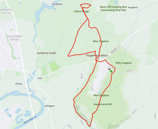 10K Route: Haughmond Hill, Shropshire