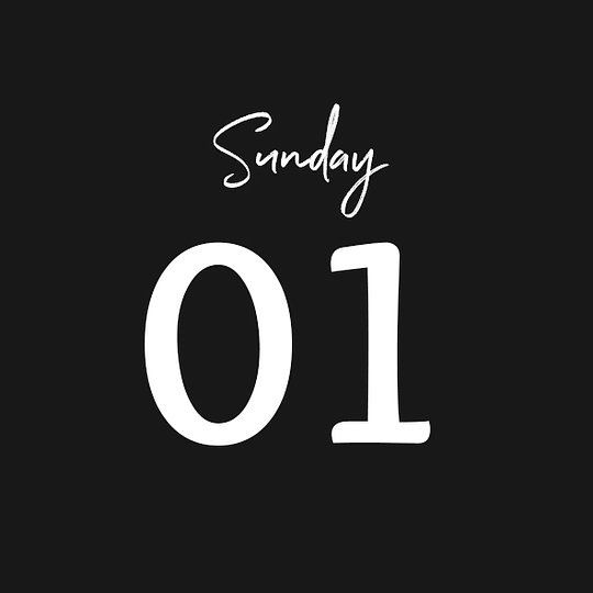 SUNDAY 01/06/2025