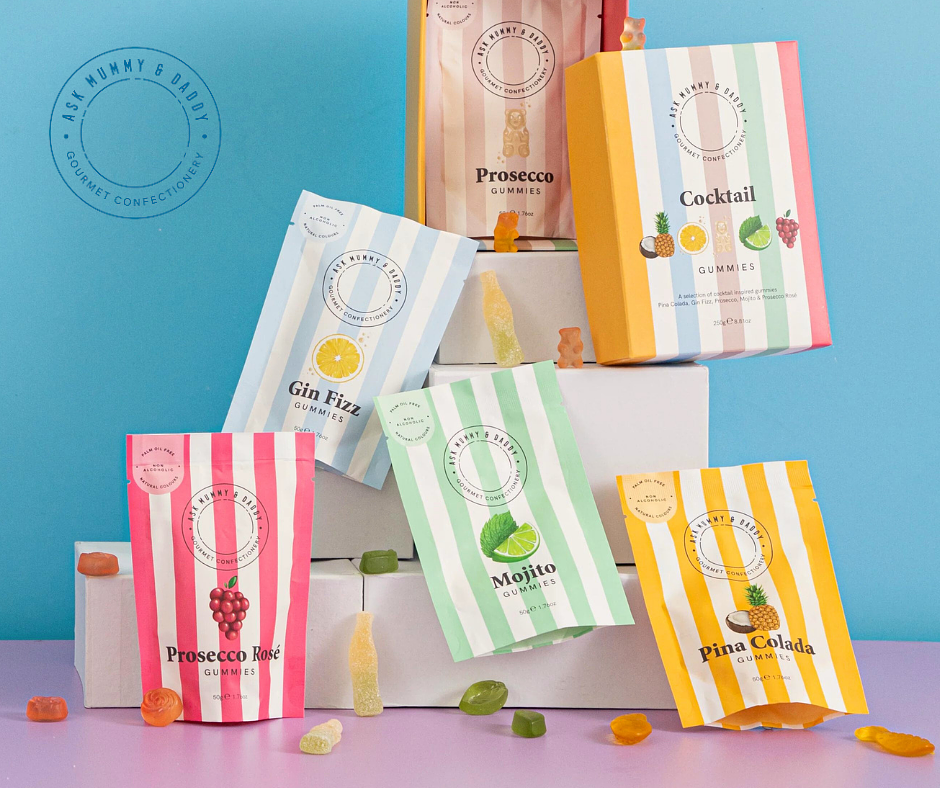 Ask Mummy & Daddy “Ask Mummy & Daddy sweets London” “Ask Mummy & Daddy jelly sweets uk” “Ask Mummy & Daddy at artisanal stalls of savour festival” “sweet treats at summer food festival London”