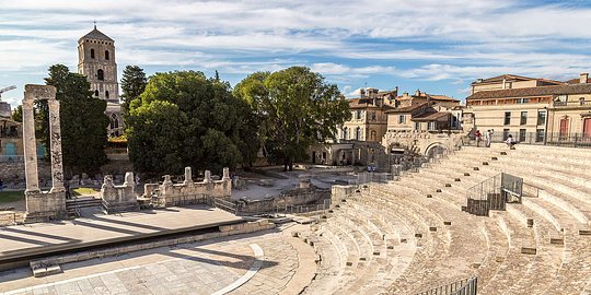 Explore the Roman amphitheater in Arles