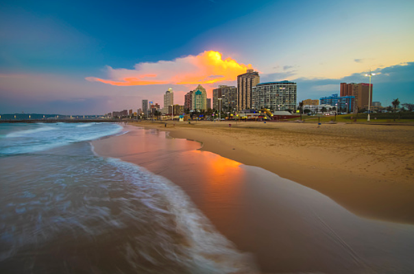 DurbanBeachsideSunset