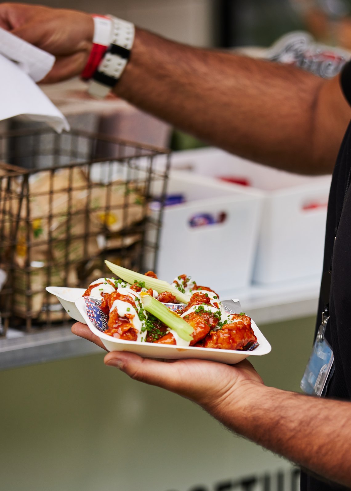 Best chicken wings at savour festival 2023 from renowned chicken George, visitors savoring the flavors of chicken george’s amazing dishes at Savour Festival