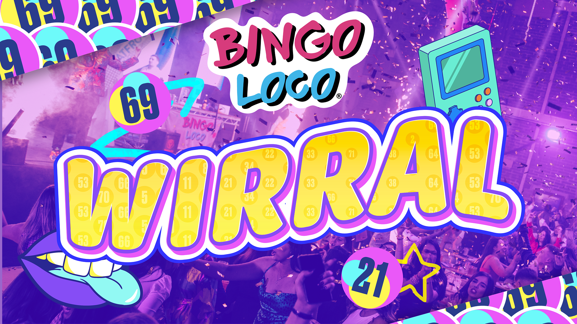 artwork for bingo loco show in wirral