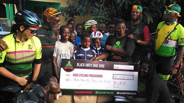 Black Riders Unity Bike Black Unity Bike Ride Donates £10,000 to Vida Cycling Programme