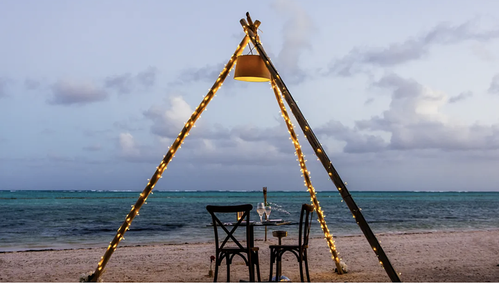 Romantic Dinner with Tiki Setup For Two (Resort Experience) 