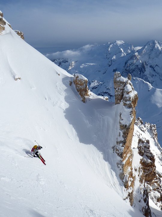 Steep skiing