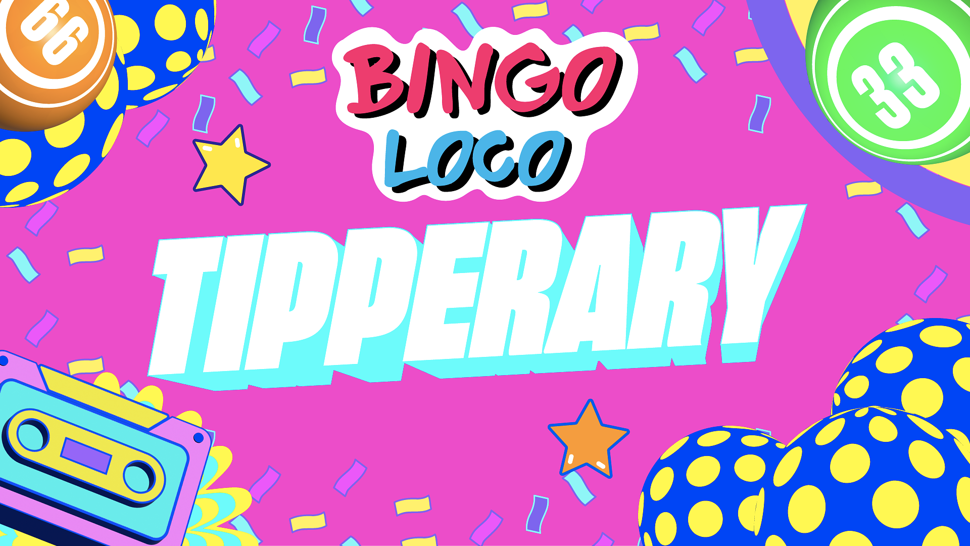 artwork for bingo loco show in tipperary