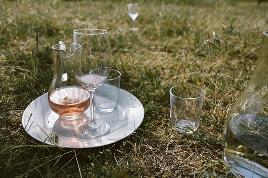 Sample lots of local rosé wine