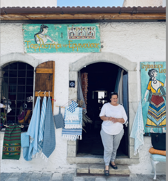 Meet a local boutique owner in the mountain village of Kritsa