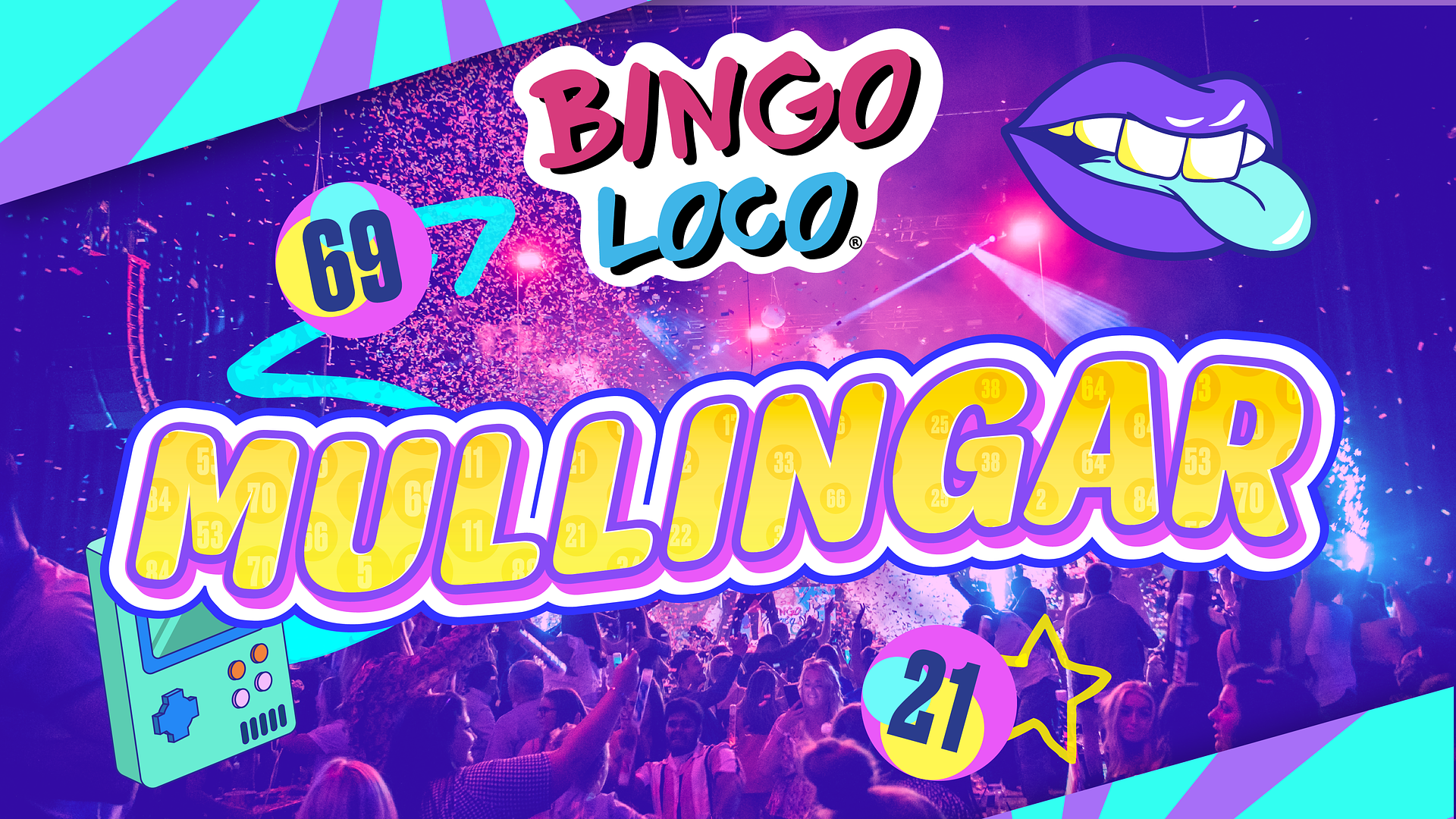 artwork for bingo loco show in mullingar