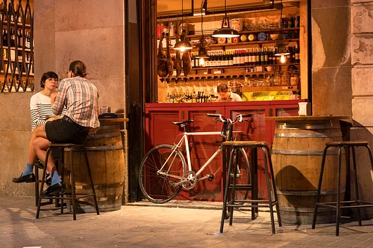 Enjoy Barcelona's cafes and wine bars